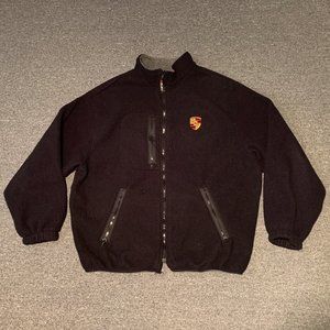 Porsche Polartec Zip-up Fleece Embroidered Vintage